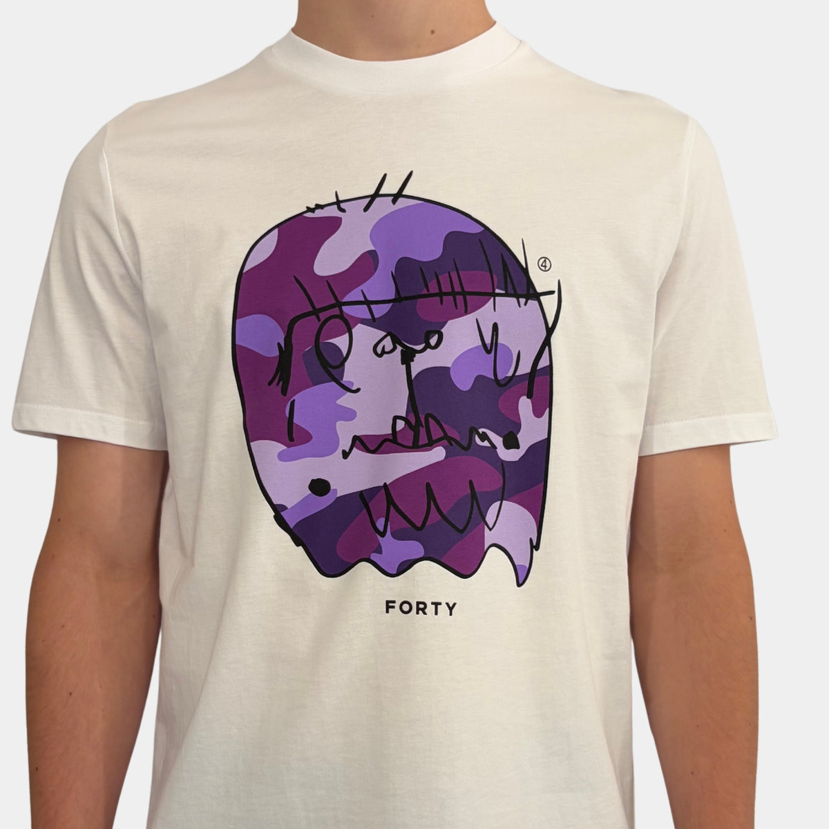 Essential Benjamin T-shirt (White/Purple/Lilac)