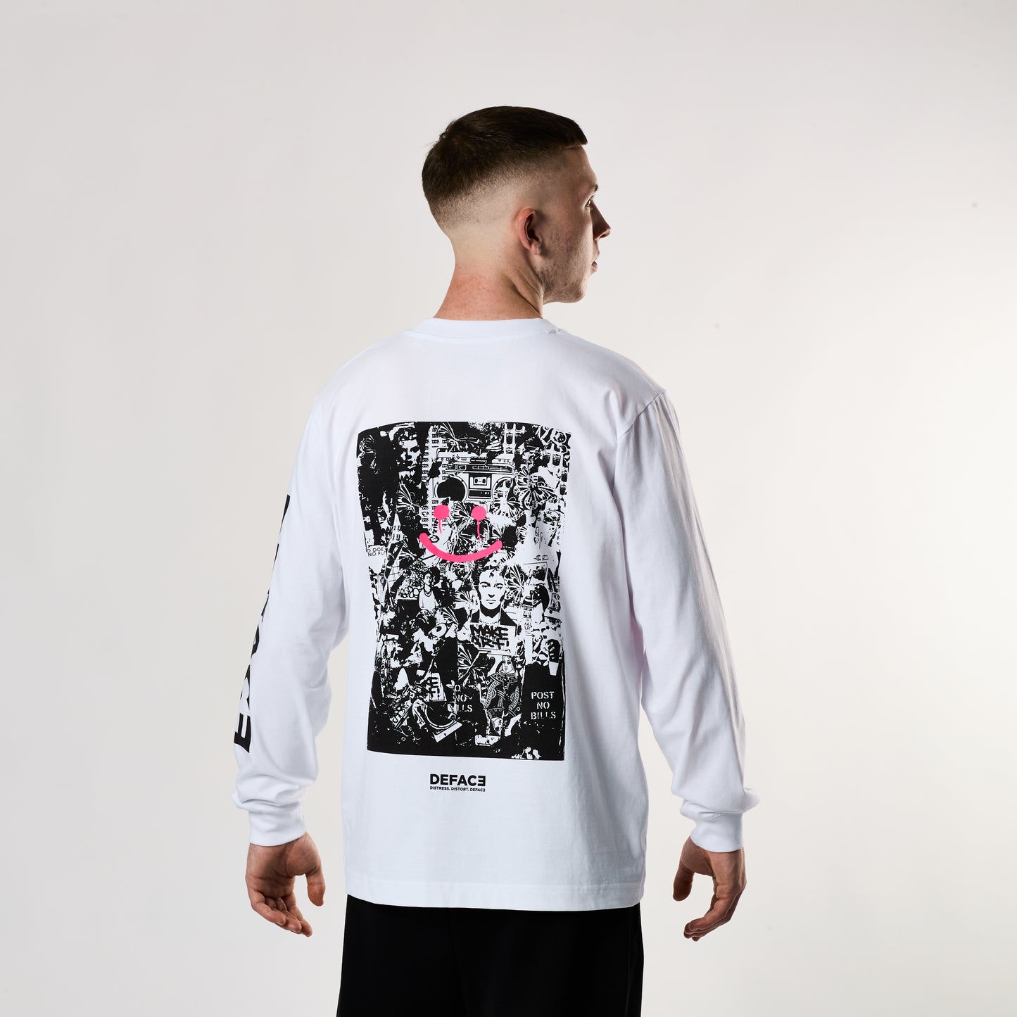 DEFACE Writer L/S Tee (White)