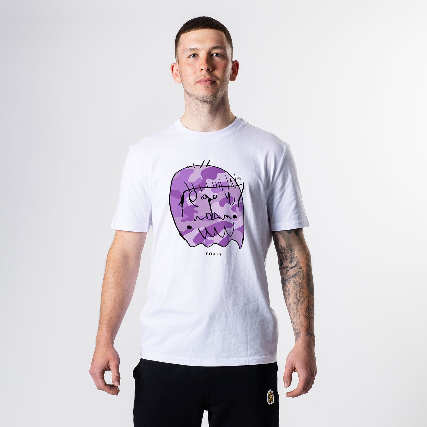 Essential Benjamin Classic Tee (White/Lilac)