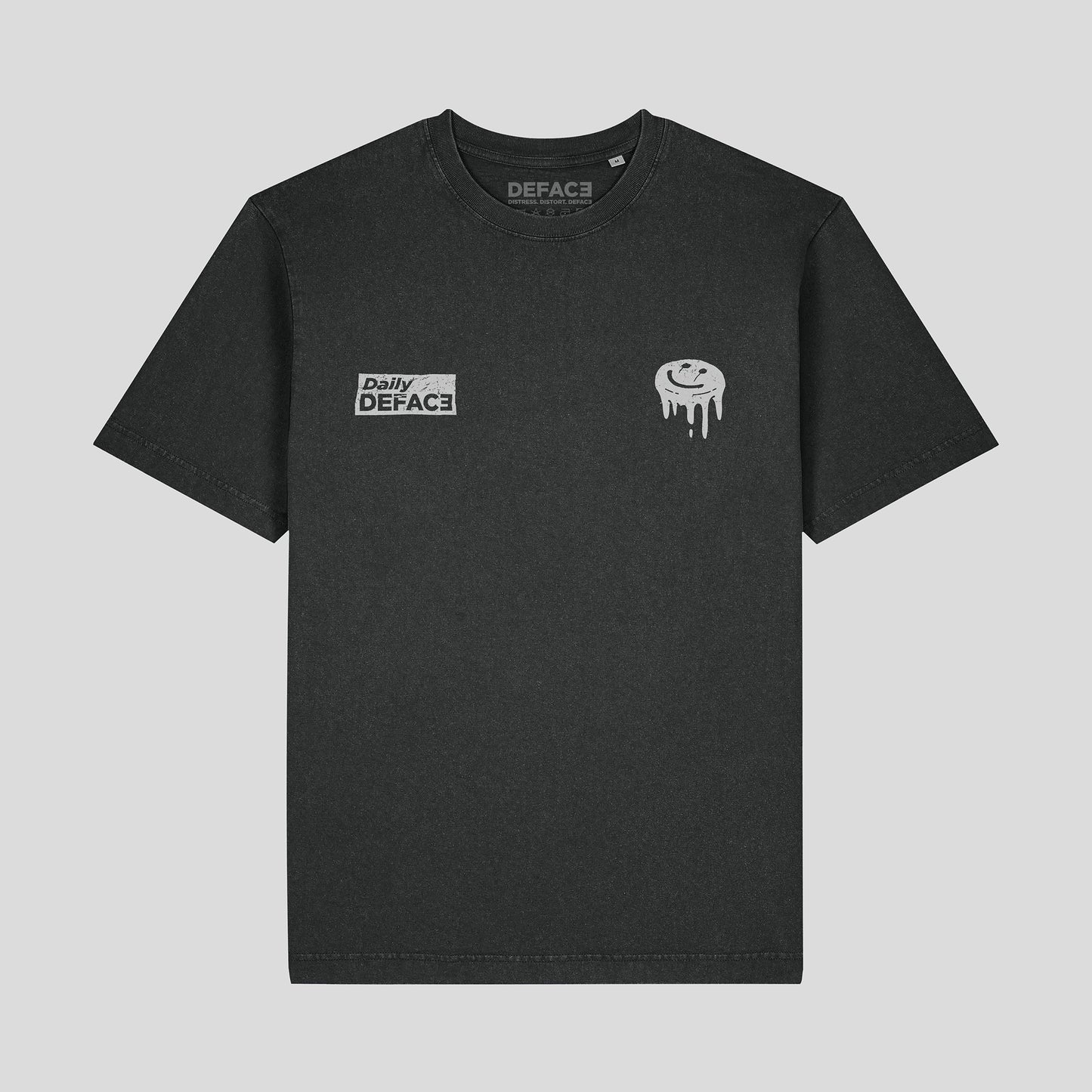 Deface Daily T-Shirt (Washed Black)