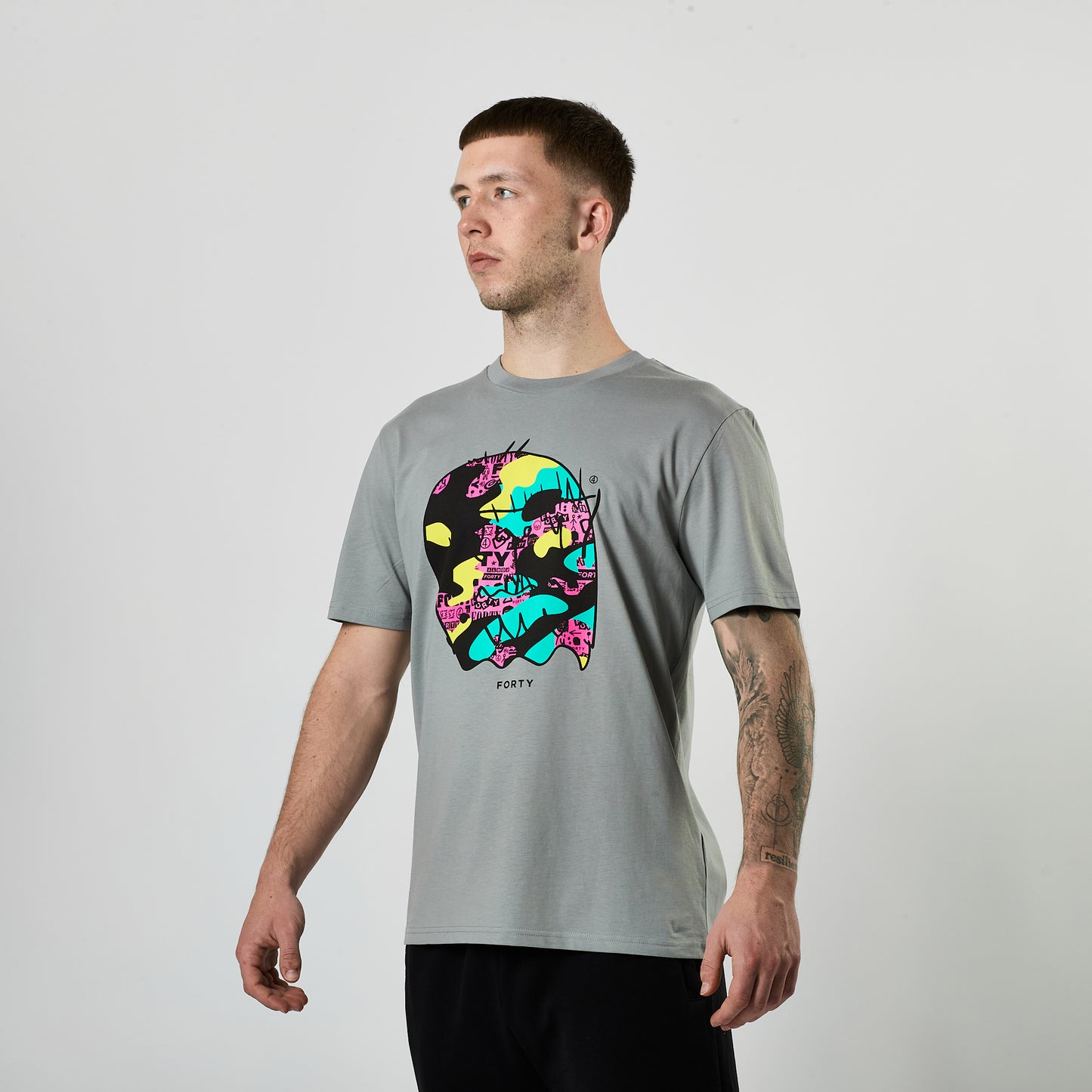 Essential Neon Camo Monster Tee (Storm)