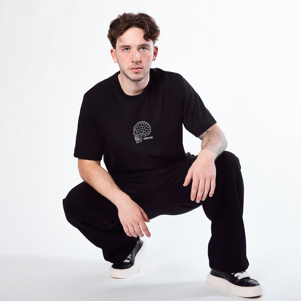 Deface Oxy Skull T-Shirt (Black)