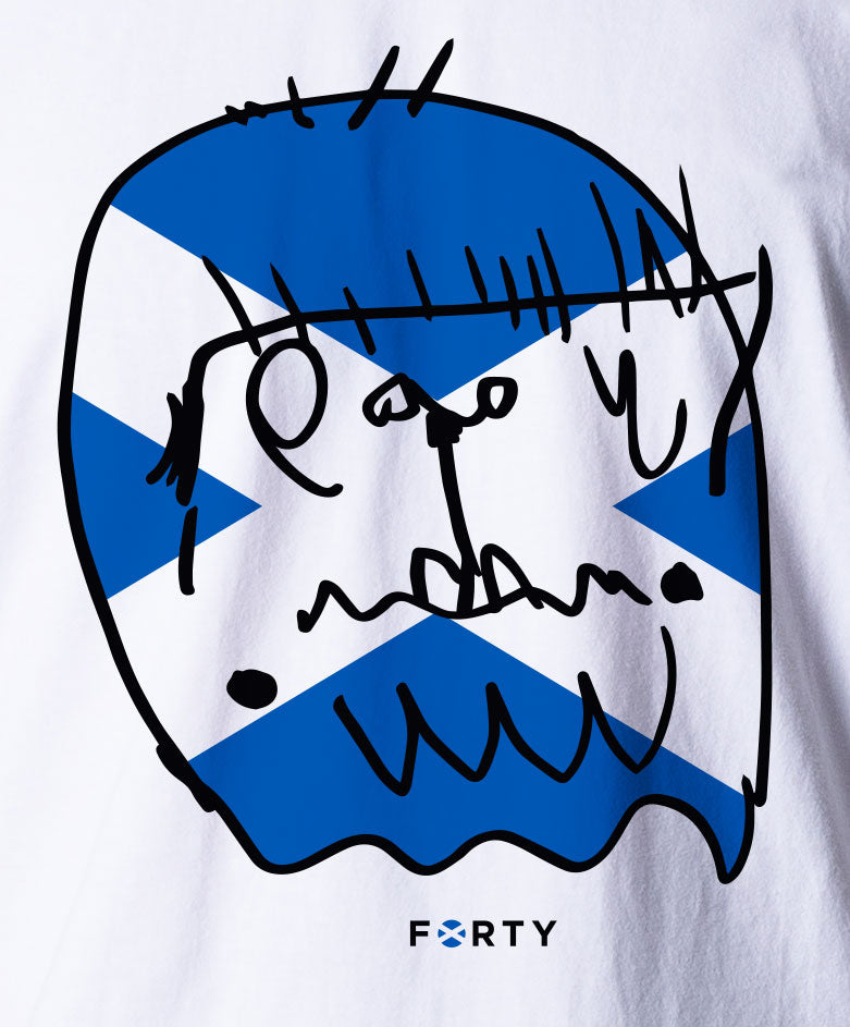 Essential Saltire Tee (White)