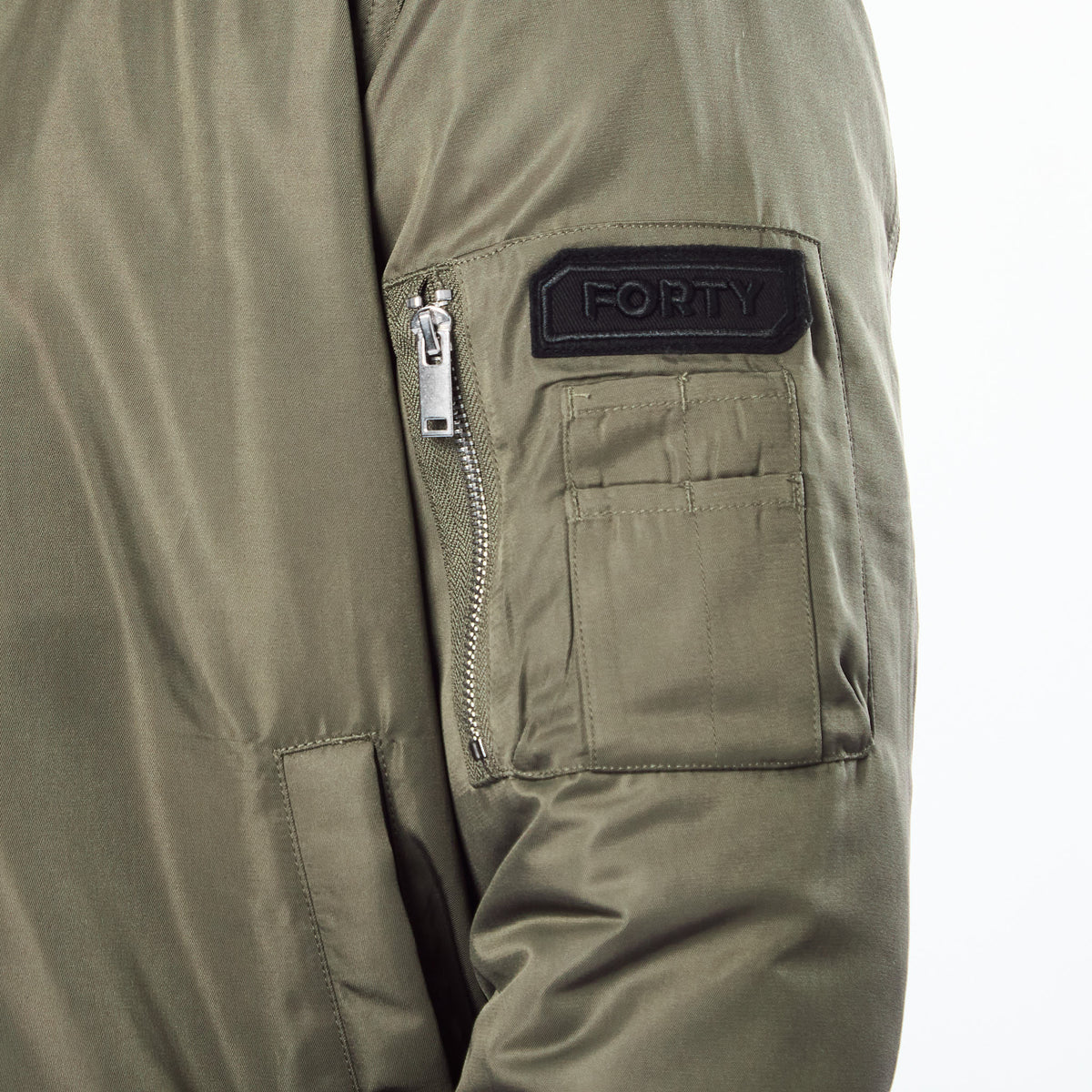 Lifestyle Murgatroyd Felt Appliqué Bomber (Khaki)