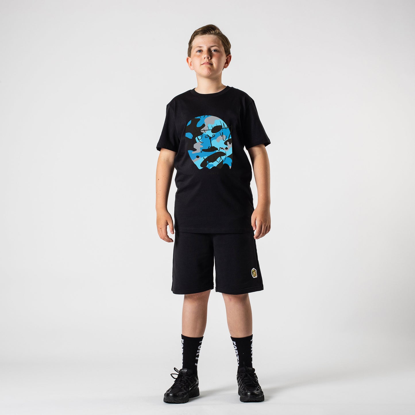 Junior Benjamin Tee (Black/Blue)