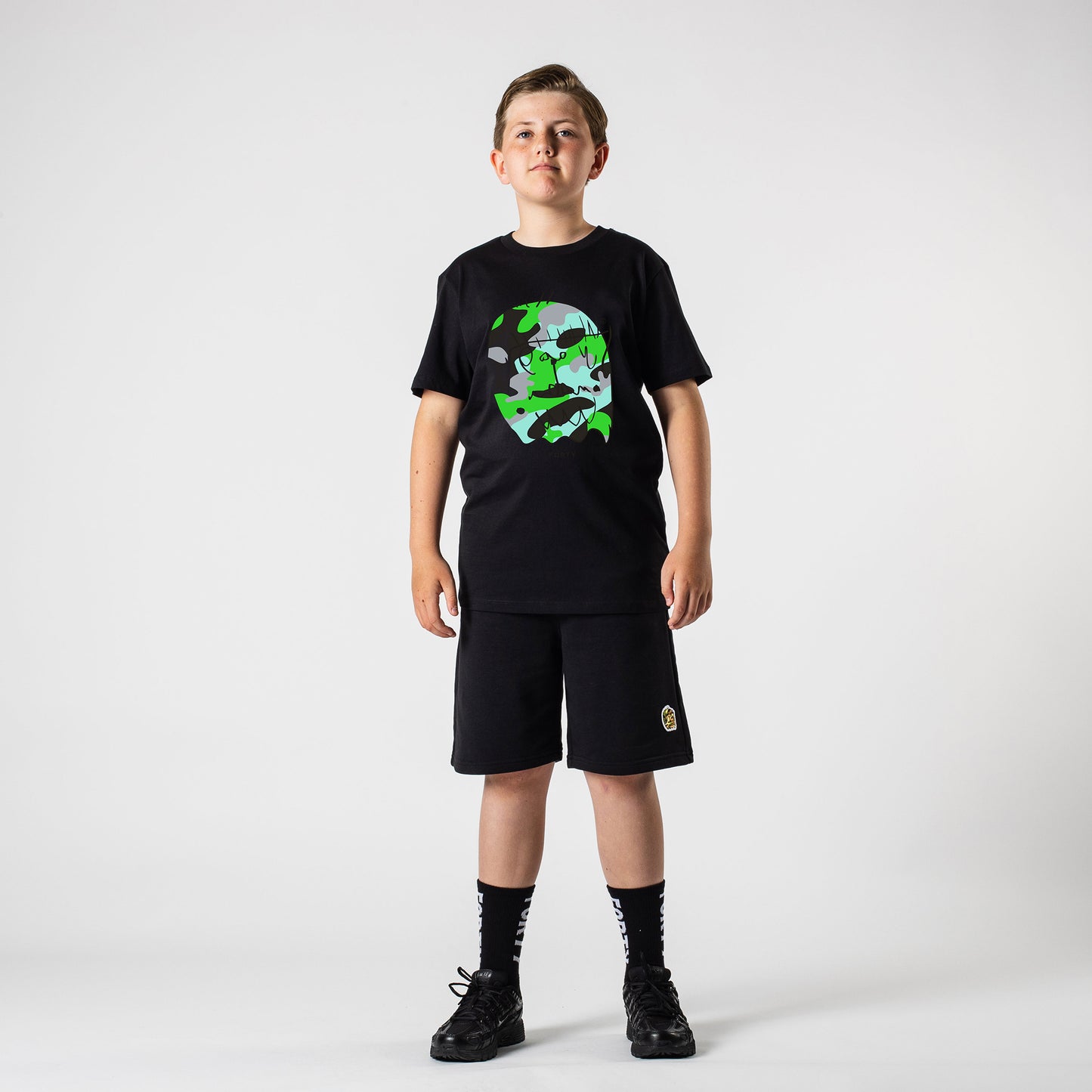 Junior Benjamin Tee (Black/Green)