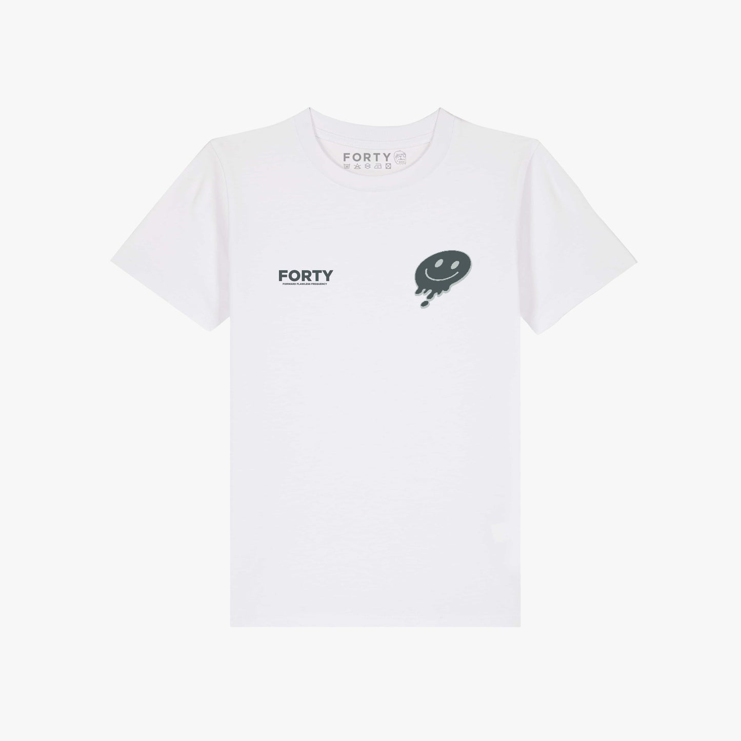 Junior Forty Drop Tee (White/Grey)