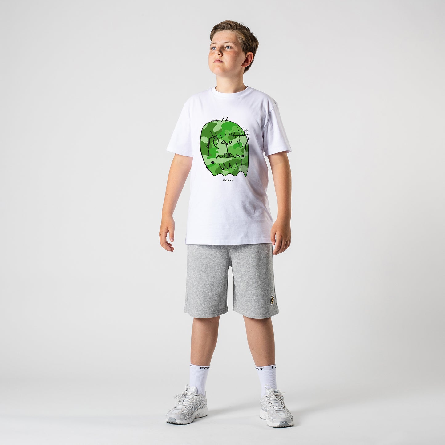 Junior Benjamin SS26 Tee (White/Green)