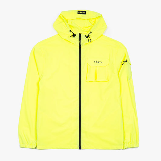 Callan Hooded Tech Overshirt (Neon Yellow)