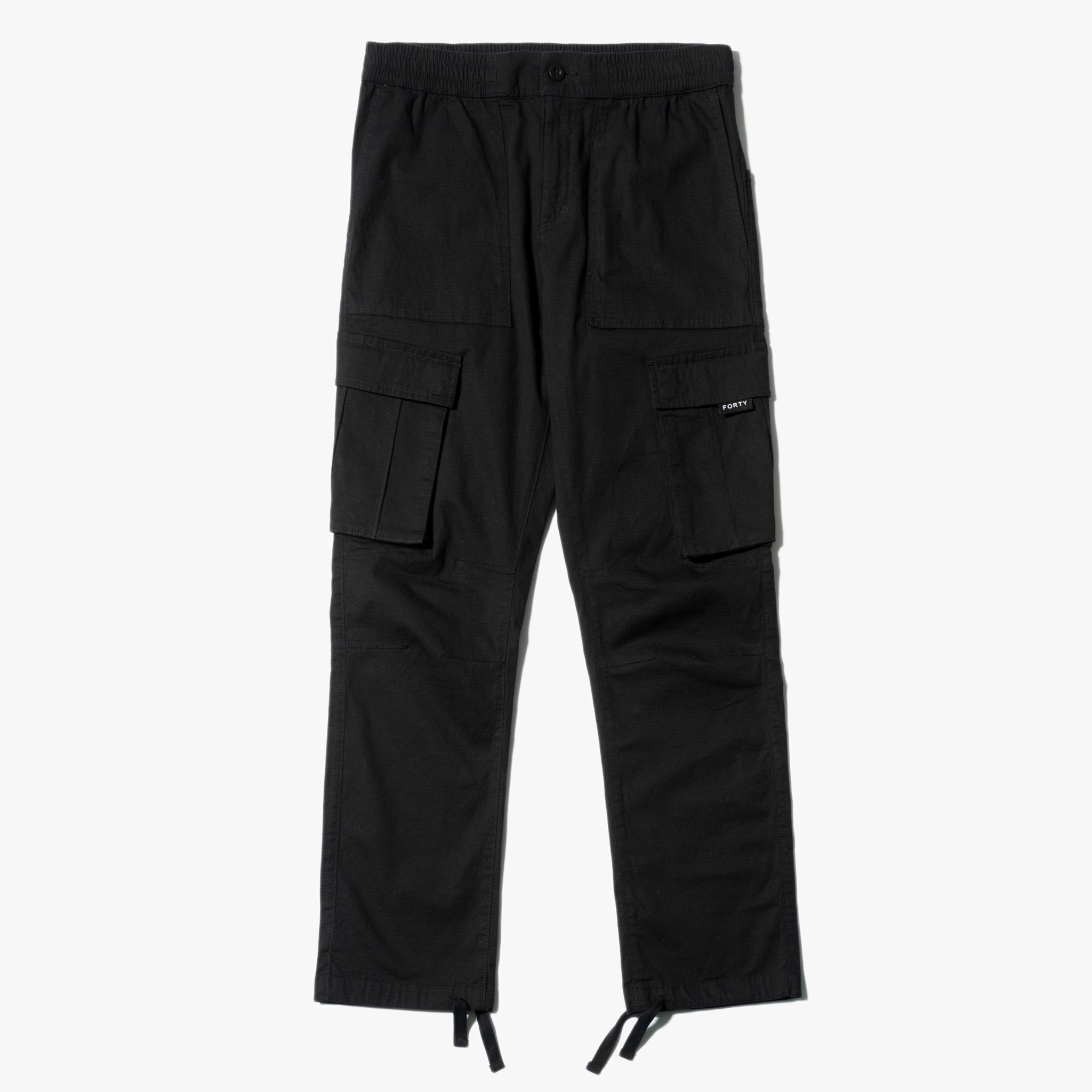 Rip Twill Ripstop Cargo Pants (Black) – Forty Clothing