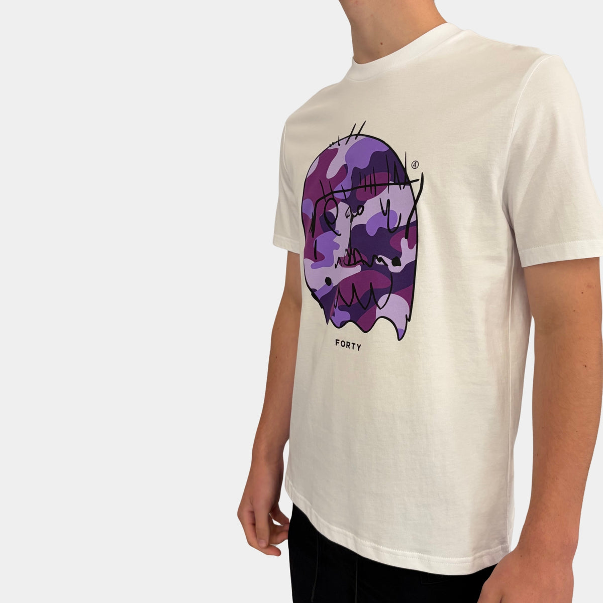 Essential Benjamin T-shirt (White/Purple/Lilac)