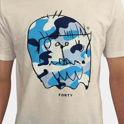 Essential Benjamin T-shirt (White/Bright Blue/Blue)