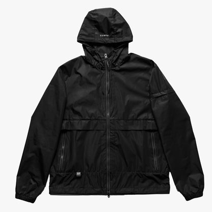 Tech Levanter Nylon Windbreaker (Black)