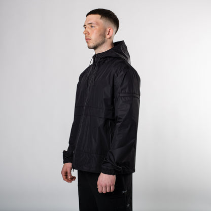 Tech Levanter Nylon Windbreaker (Black)