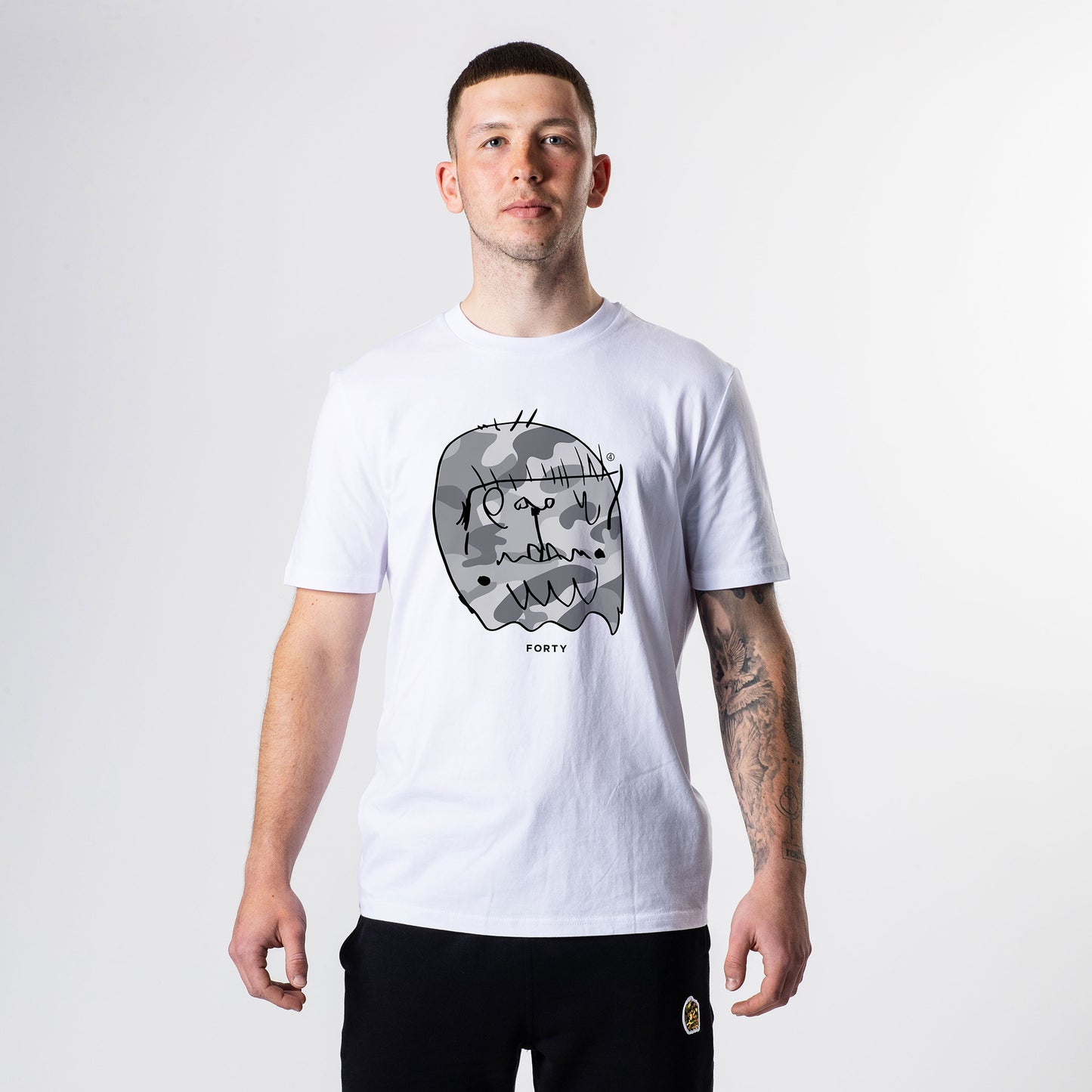 Essential Benjamin Classic Tee (White/Grey)