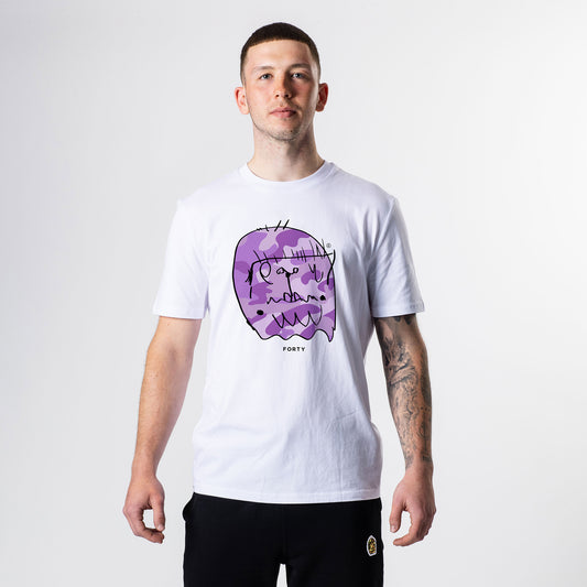 Essential Benjamin Classic Tee (White/Lilac)