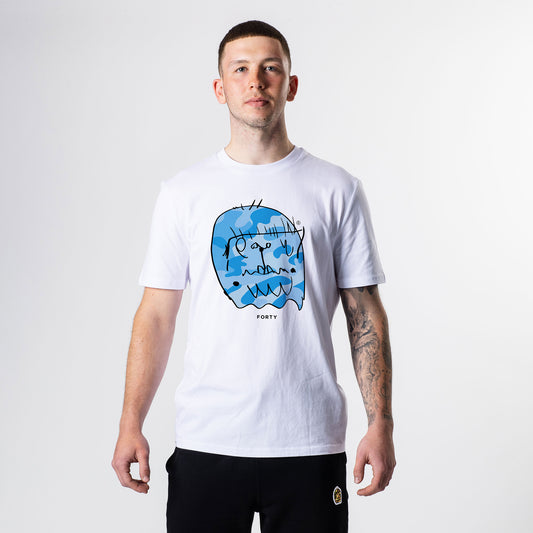 Essential Benjamin Classic Tee (White/Blue)