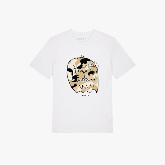 Essential Benjamin Tee (White/Oyster Stone)