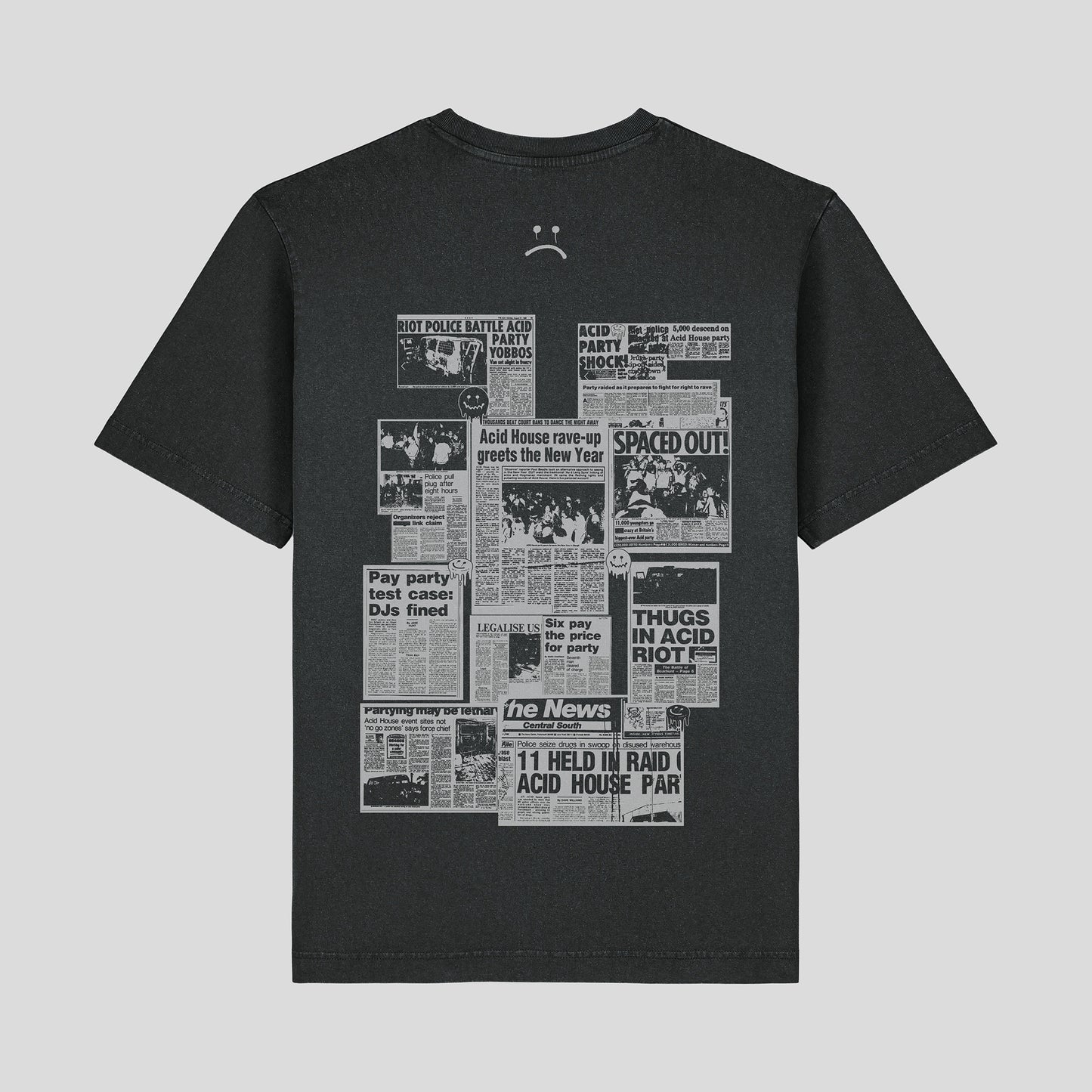 Deface Daily T-Shirt (Washed Black)