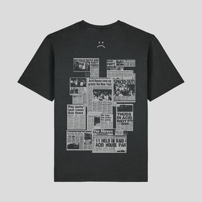 Deface Daily T-Shirt (Washed Black)