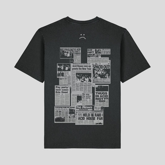 Deface Daily T-Shirt (Washed Black)