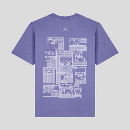 Deface Daily T-Shirt (Washed Purple)