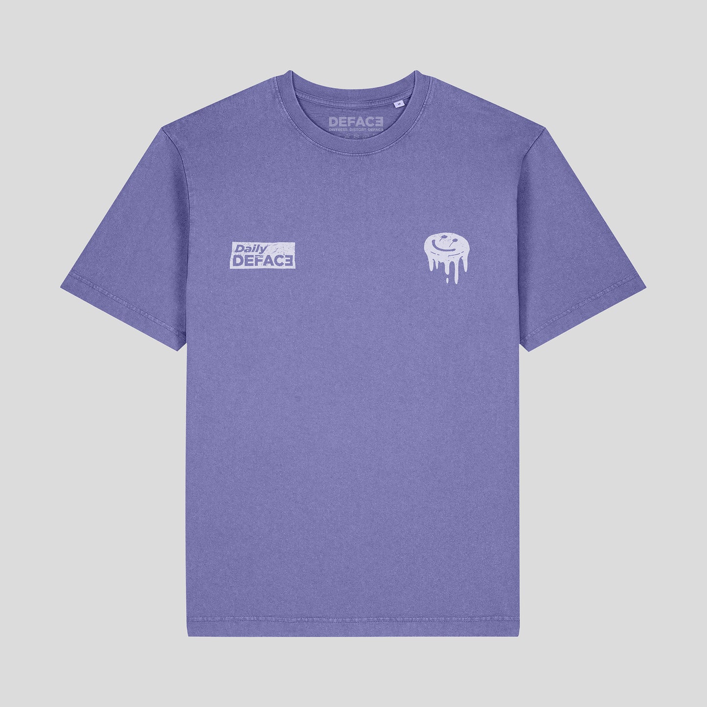 Deface Daily T-Shirt (Washed Purple)