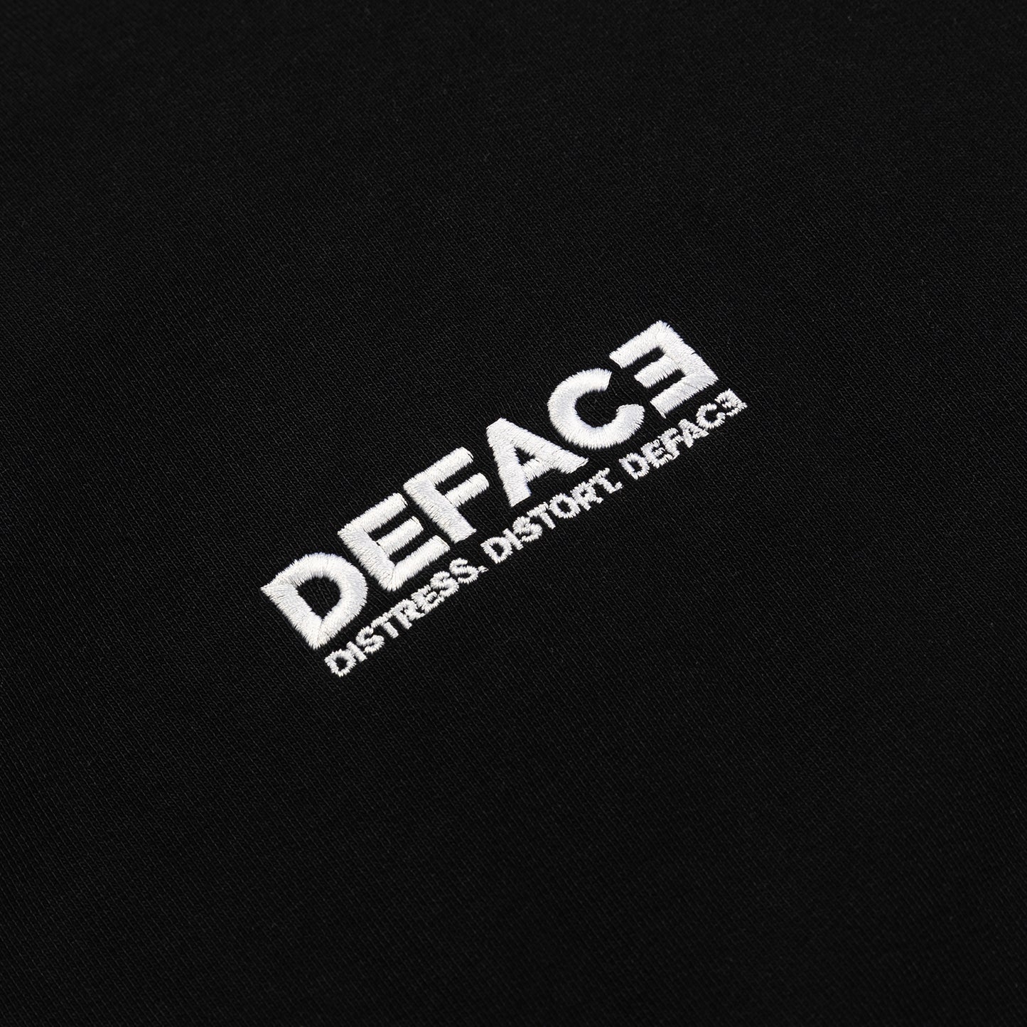 Deface Felt Drip Tee (Black)