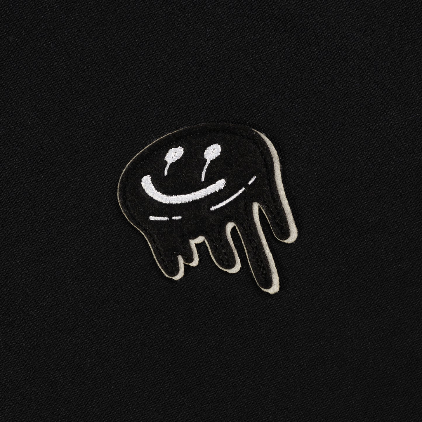 Deface Felt Drip Tee (Black)