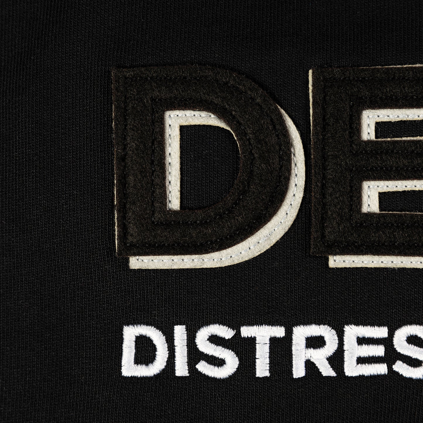 Deface Felt Drip Tee (Black)