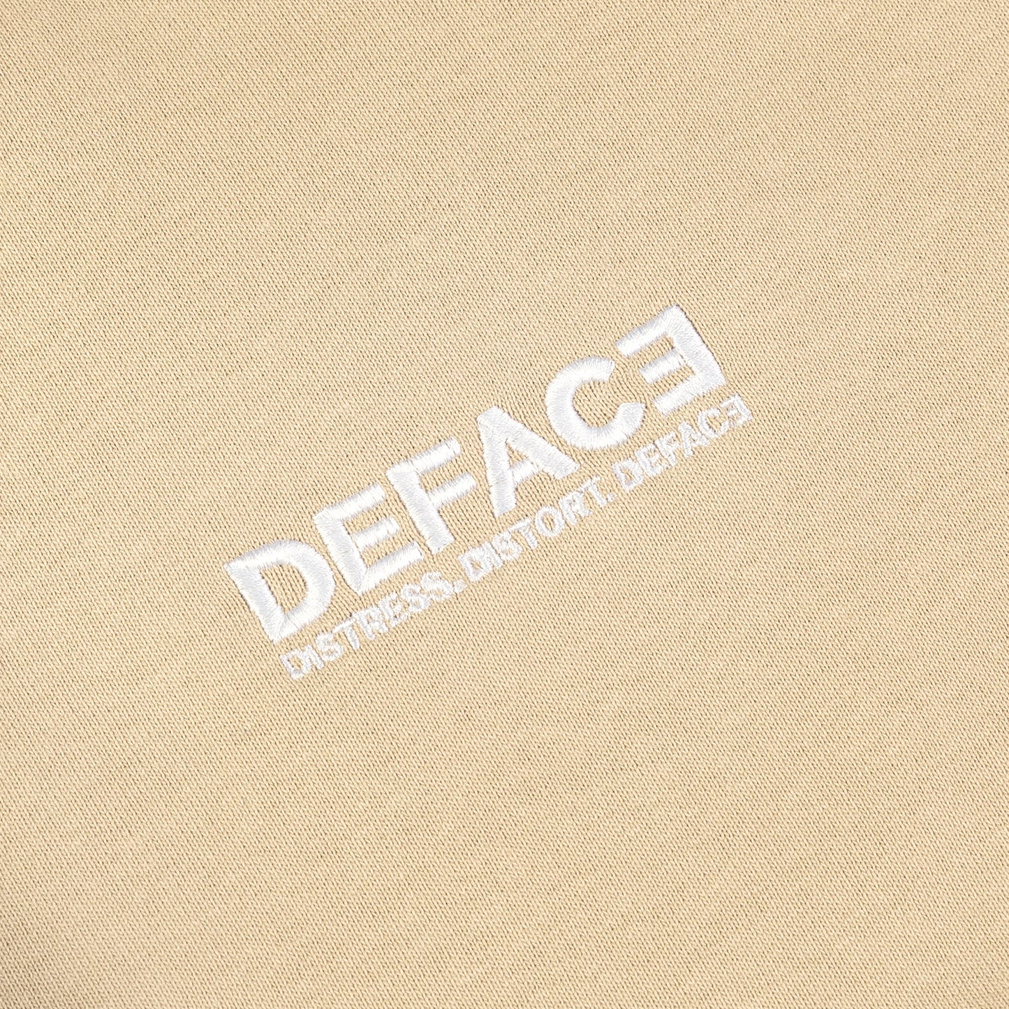 Deface Felt Drip Tee (Beige Dust)