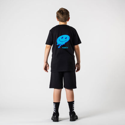Junior Forty Drop Tee (Black/Blue)