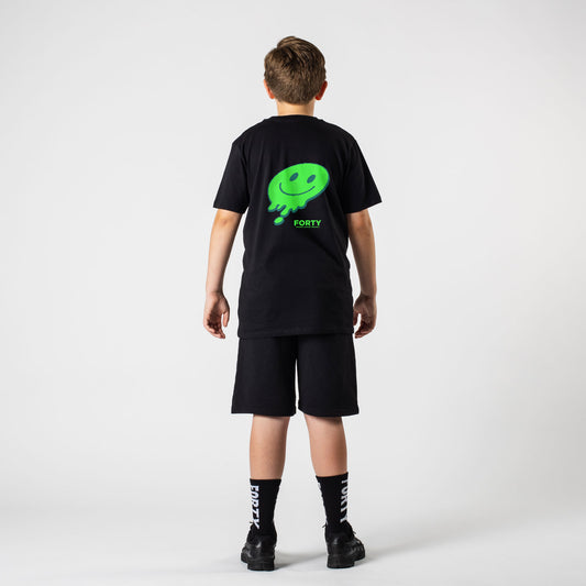 Junior Forty Drop Tee (Black/Green)