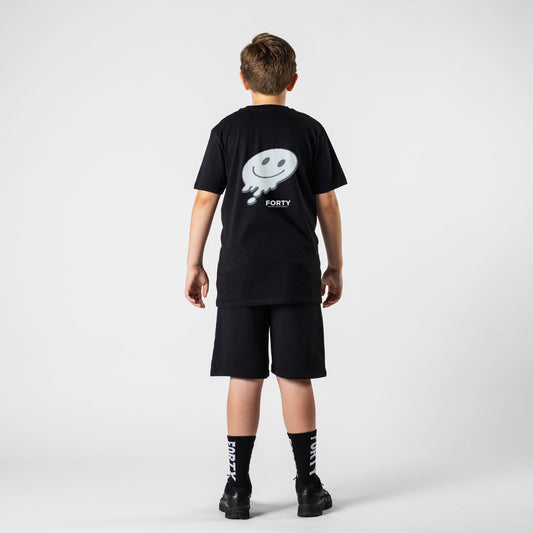 Junior Forty Drop Tee (Black/Grey)