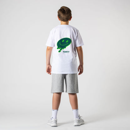 Junior Forty Drop Tee (White/Green)