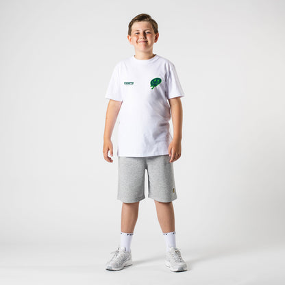 Junior Forty Drop Tee (White/Green)