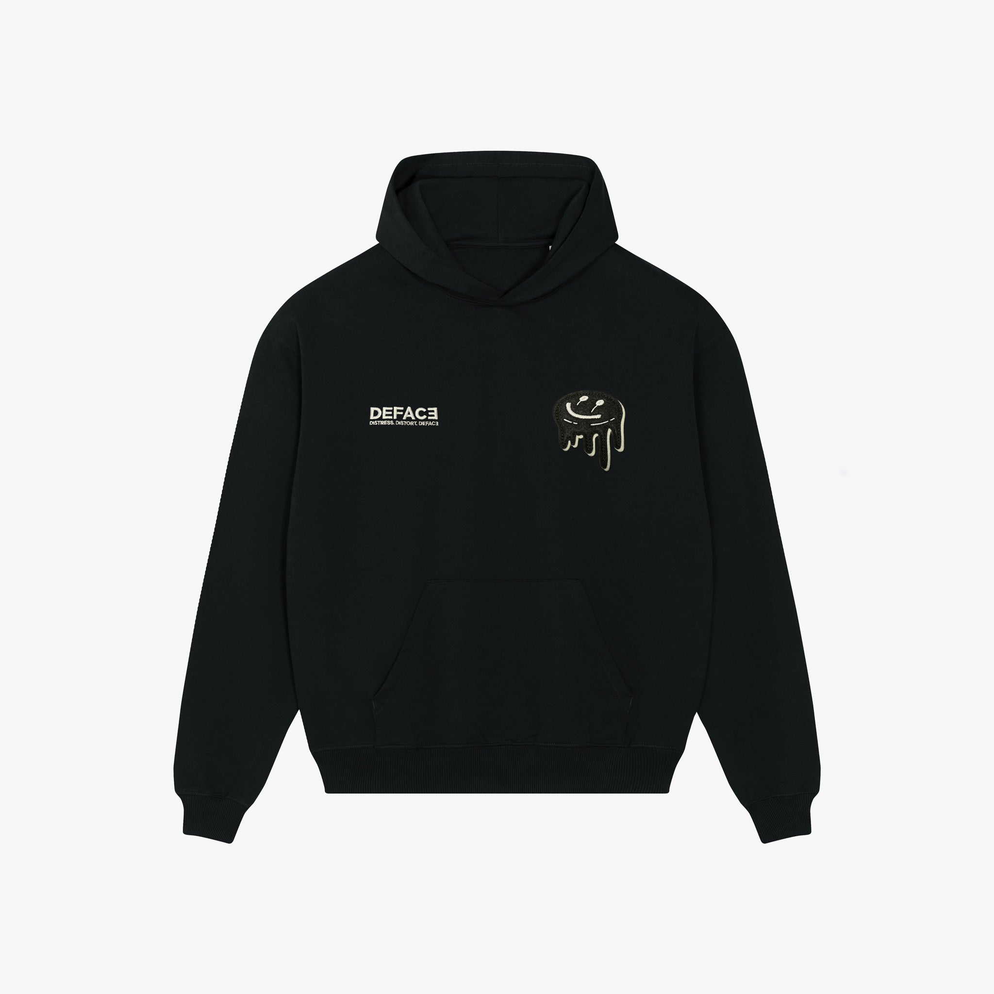 Deface - Felt Drip - Hoodie - Black