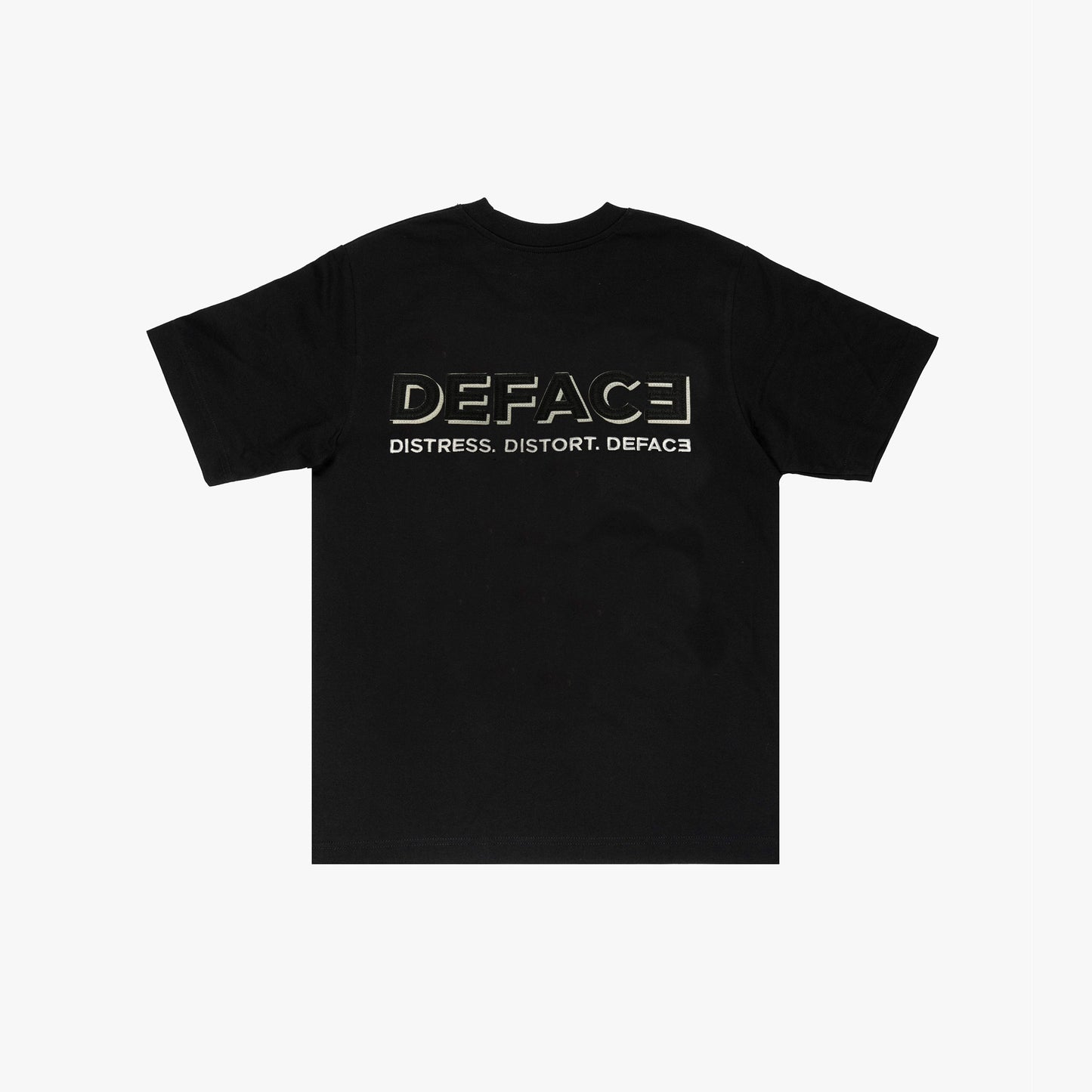 Deface Felt Drip Tee (Black)