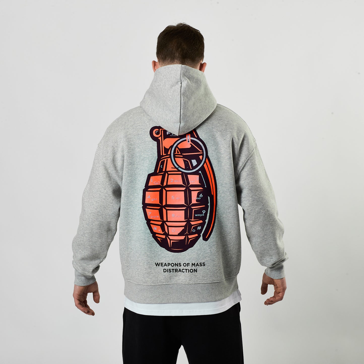 Lifestyle Axon Hoodie (Grey/Coral)