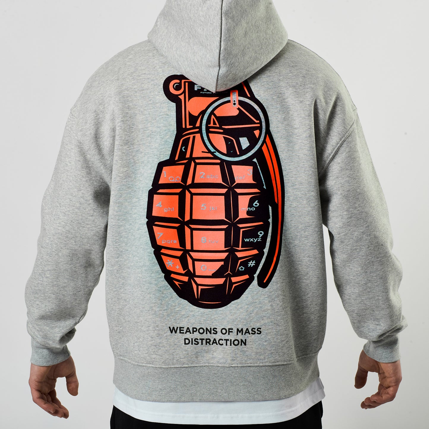 Lifestyle Axon Hoodie (Grey/Coral)
