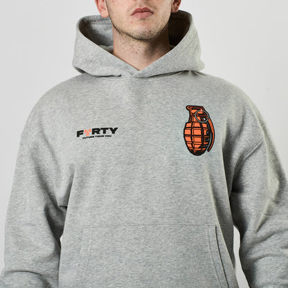 Lifestyle Axon Hoodie (Grey/Coral)
