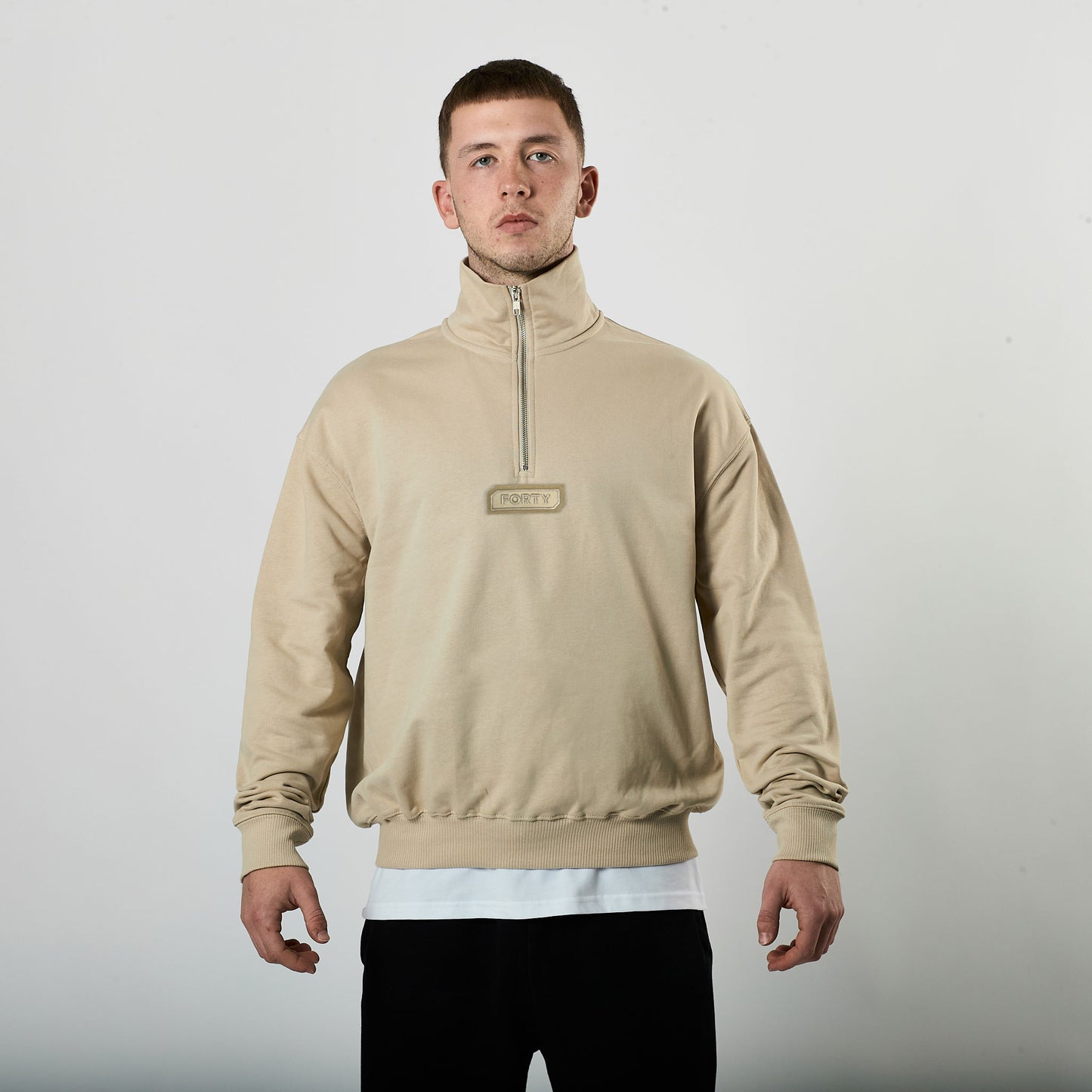 Lifestyle Murgatroyd 1/4 Zip Sweat (Beige Dust)