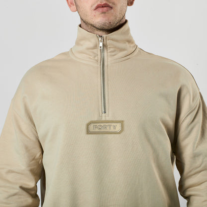 Lifestyle Murgatroyd 1/4 Zip Sweat (Beige Dust)