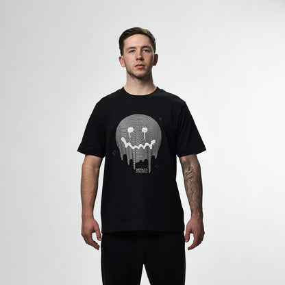 Deface Topo Tee (Black/Ion Silver)