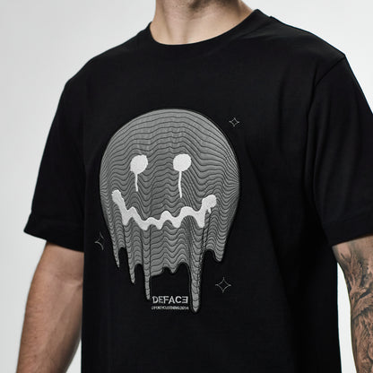 Deface Topo Tee (Black/Ion Silver)