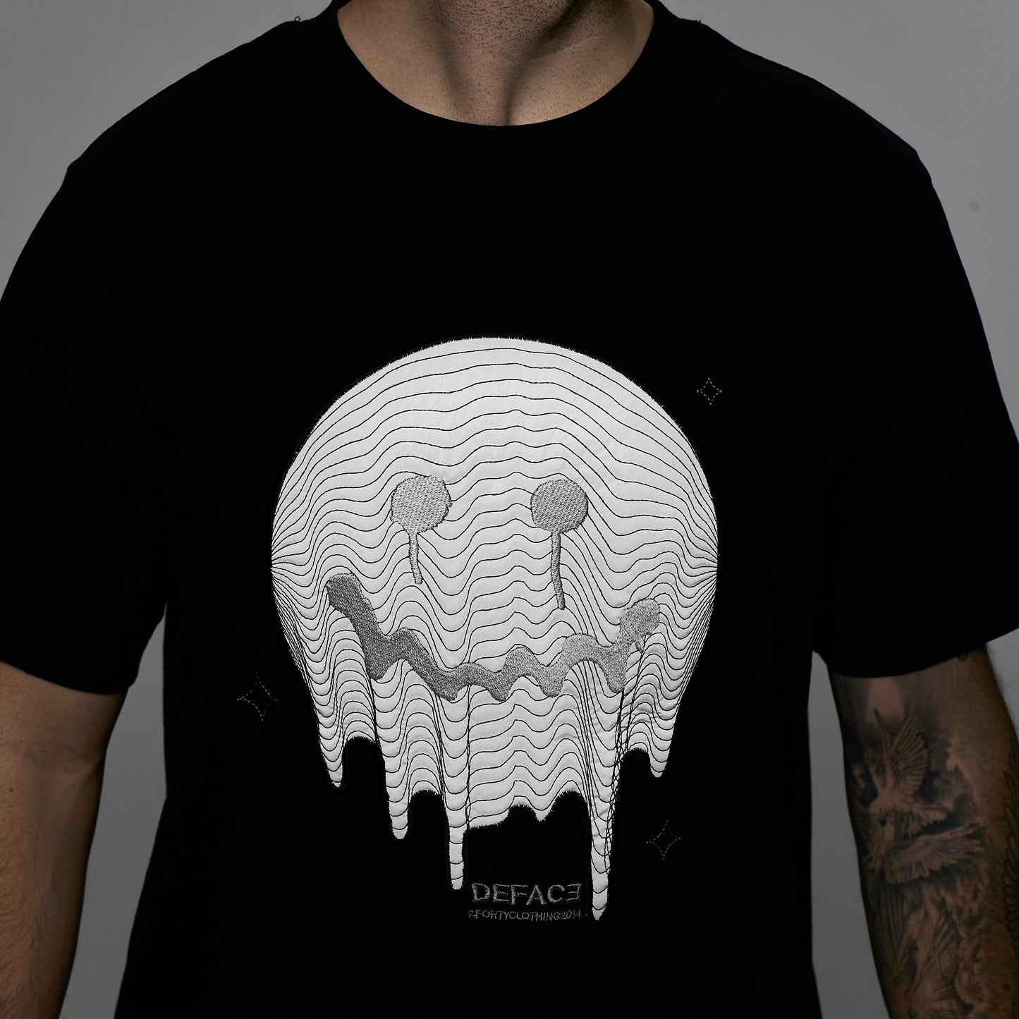 Deface Topo Tee (Black/Ion Silver)