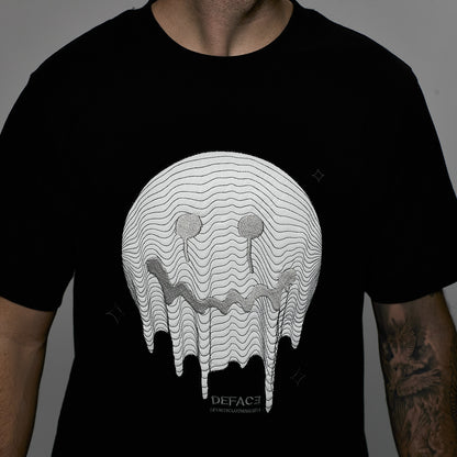 Deface Topo Tee (Black/Ion Silver)
