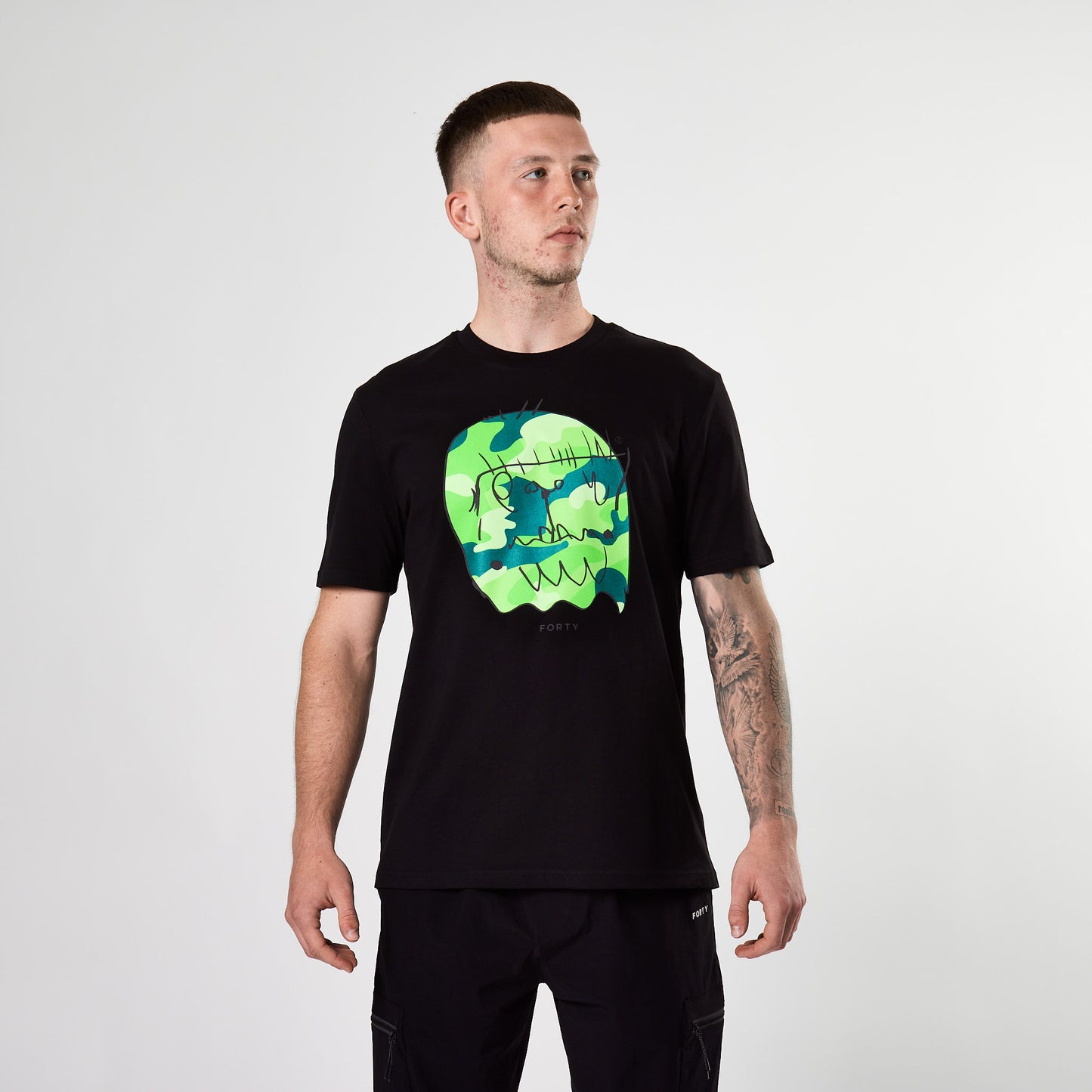 Essential Benjamin Classic Reflective Tee (Black/Green)