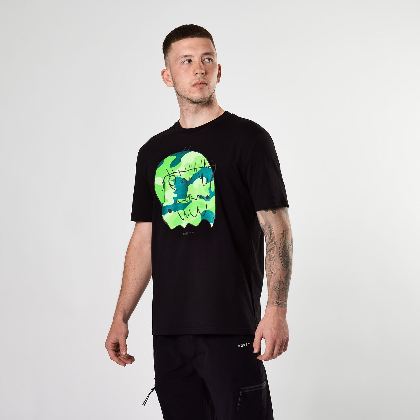 Essential Benjamin Classic Reflective Tee (Black/Green)