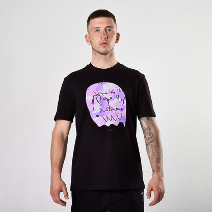 Essential Benjamin Classic Reflective Tee (Black/Lilac)